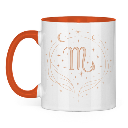 zweifarbige Sternzeichen Skorpion Kaffee Tasse | Celestia Spirit | Spirituelle Mode
