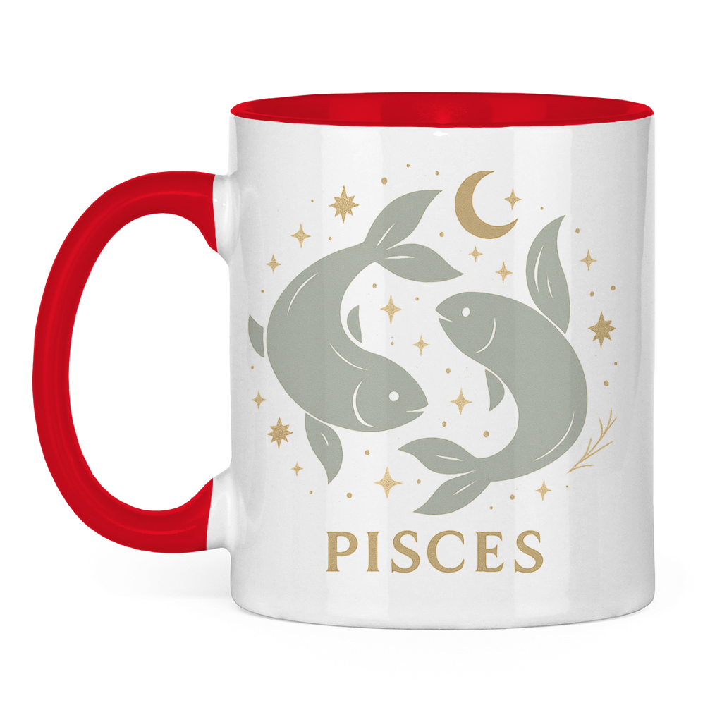 zweifarbige Sternzeichen Fische Kaffee Tasse | Celestia Spirit | Spirituelle Mode