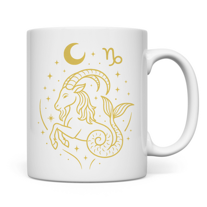 Kaffee Tasse – Sternzeichen Steinbock | Celestia Spirit | Spirituelle Mode
