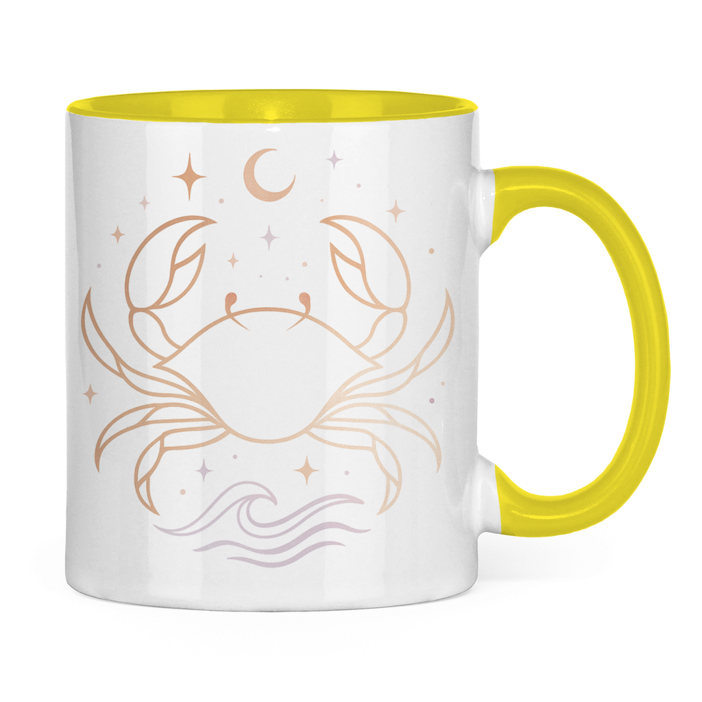 zweifarbige Sternzeichen Kaffee Tasse - Krebs | Celestia Spirit