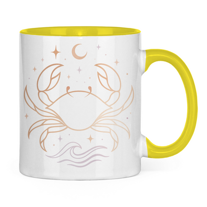 zweifarbige Sternzeichen Kaffee Tasse - Krebs | Celestia Spirit