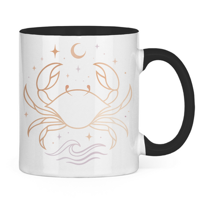 zweifarbige Sternzeichen Kaffee Tasse - Krebs | Celestia Spirit