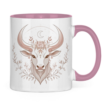 zweifarbige Sternzeichen Kaffee Tasse - Stier | Celestia Spirit