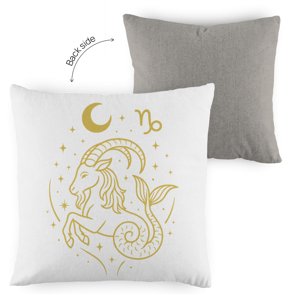 zweifarbiges Zierkissen – Sternzeichen Steinbock | Celestia Spirit | Spirituelle Mode
