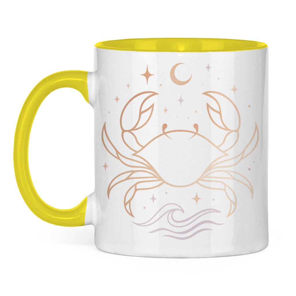 zweifarbige Sternzeichen Kaffee Tasse - Krebs | Celestia Spirit