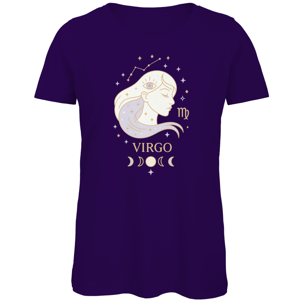 Bio Damen T-Shirt – Sternzeichen Jungfrau | Celestia Spirit | Spirituelle Mode