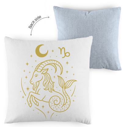 zweifarbiges Zierkissen – Sternzeichen Steinbock | Celestia Spirit | Spirituelle Mode