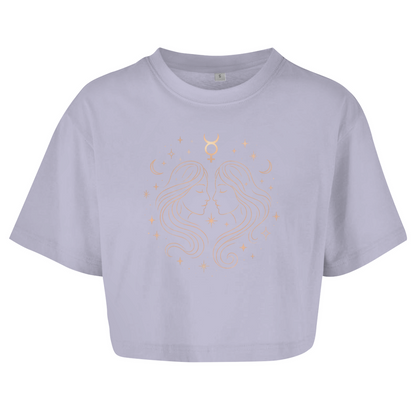 Oversize Crop Top - Zwillinge | Damen | Celestia Spirit