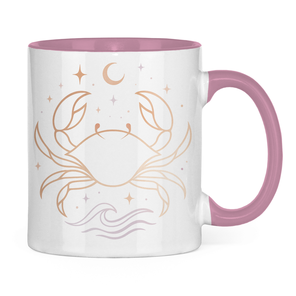 zweifarbige Sternzeichen Kaffee Tasse - Krebs | Celestia Spirit