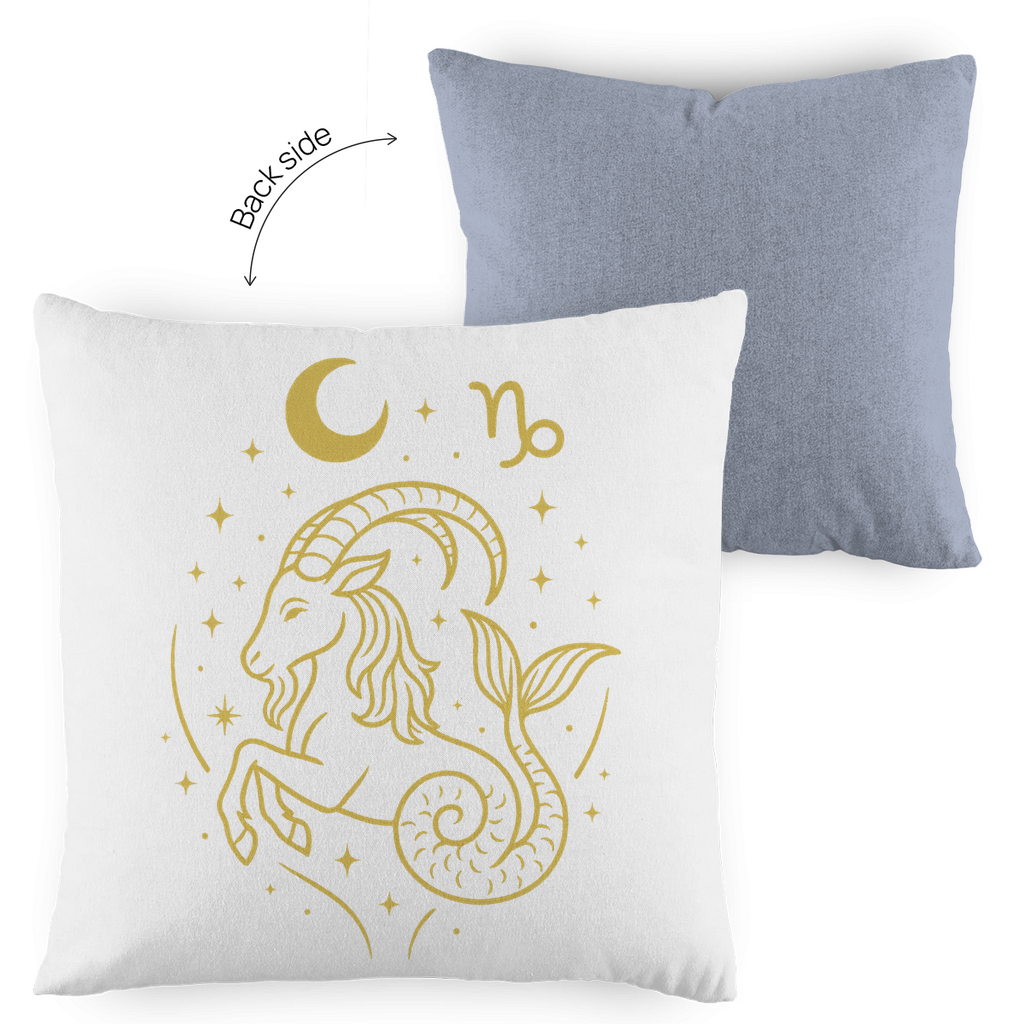 zweifarbiges Zierkissen – Sternzeichen Steinbock | Celestia Spirit | Spirituelle Mode