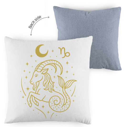 zweifarbiges Zierkissen – Sternzeichen Steinbock | Celestia Spirit | Spirituelle Mode
